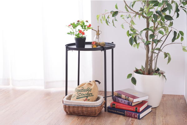 サイドテーブル スチール トレー