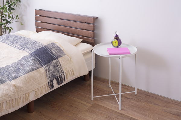 サイドテーブル スチール トレー