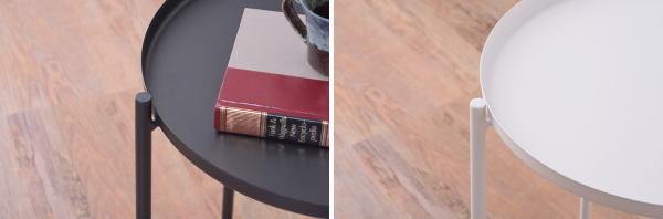 サイドテーブル スチール トレー