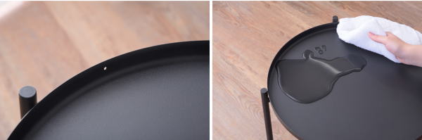 サイドテーブル スチール トレー