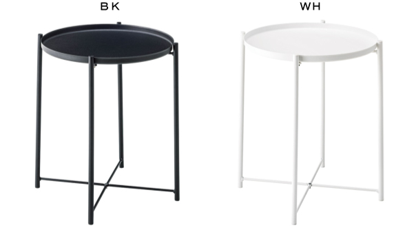 サイドテーブル スチール トレー