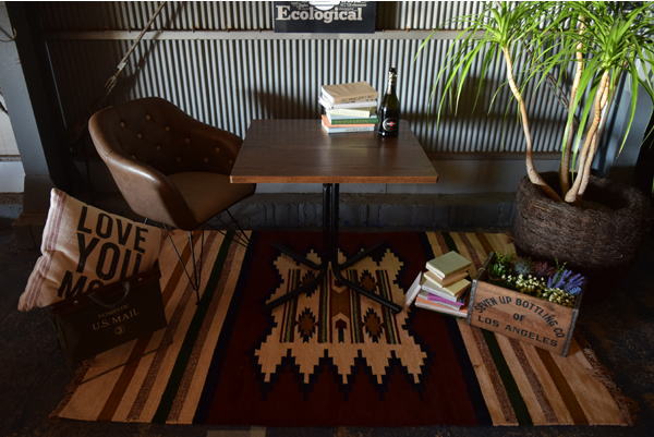 スチール オーク テーブル