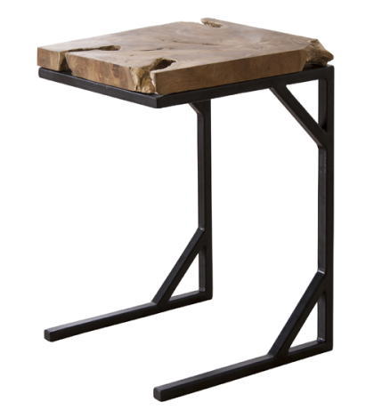 無垢 スチール サイドテーブル