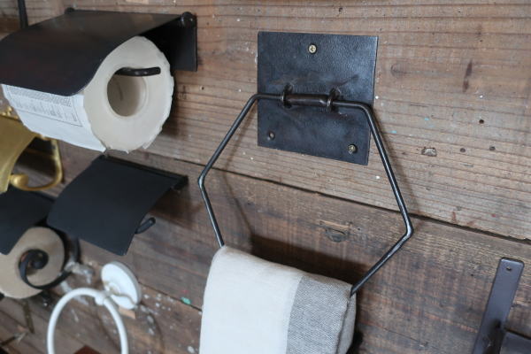 タオル掛け タオルリング アイアン