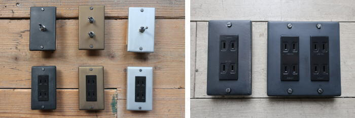 トグルスイッチ コンセント インダストリアル