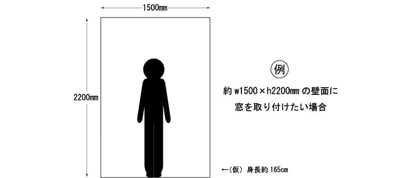アイアン窓やアイアンドアを組み合わせてアイアンパーテーションとして設置する場合を　イラストでご紹介