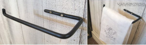 タオル掛け ペーパーホルダー アイアン